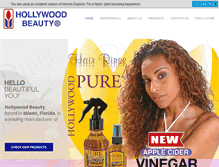 Tablet Screenshot of hollywoodbeautyproducts.com
